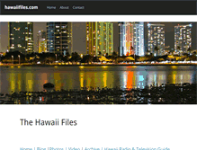 Tablet Screenshot of hawaiifiles.com